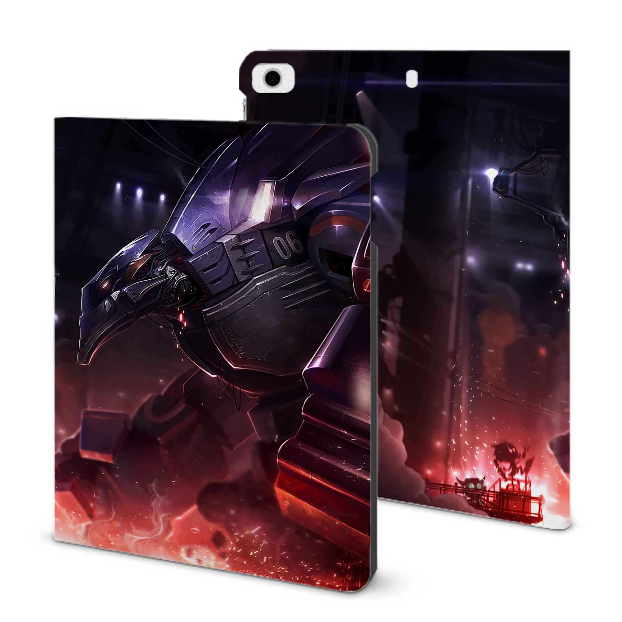 （画像用） リーグ・オブ・レジェンド League of Legends LOL IPad ケース ブック型 PUレザー TPU 耐衝撃 軽量 薄型 ペン収納なし 全面保護 IPad 各モデル対応